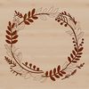 High-Quality Vector Floral Wreath Clip Art A high-quality floral wreath design created as a scalable vector graphic (SVG) for digital use.