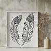 Simple Vector Feather Illustration A simple illustration of a feather in vector format