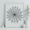 Delicate spider web pattern for vector art design. A delicate, intricate pattern of threads forming a spider's web, suitable for vector art design.