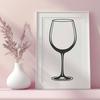 Transparent Red Wine in Clear Glass A transparent red wine in a clear glass with a stem.