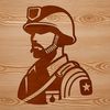 Soldier in Uniform Vector Illustration A detailed vector illustration of a male soldier in military attire, suitable for various digital applications.