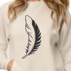 Free Downloadable SVG Clip Art Feather A simple illustration of a feather with smooth lines, suitable for vector design projects.