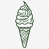 Vector Ice Cream Graphic An editable vector graphic design of a single serving of ice cream on a stick.
