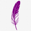 Delicate Bird Feather Illustration A stylized illustration of a single bird's feather, suitable for use in vector graphics and digital design.