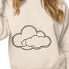 Beautiful Cloud Icon SVG File A stylized illustration of a cloud, suitable for use in digital designs.