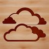 Whimsical White Cumulus Cloud Illustration A stylized illustration of a white cumulus cloud in the sky, suitable for vector graphics.