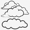 Vector Cloud Icon A simple white cloud shape rendered in vector format.