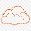 A stylized cloud design created using scalable vector graphics technology.
