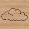 High-Resolution Cloud SVG Graphics A high-resolution digital illustration of a cloud for vector design and printing.