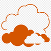 Cloud Silhouette Vector Art A stylized illustration of a white cloud against a light blue sky, suitable for vector graphics.