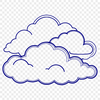 Vector Cloud Design Illustration A white, puffy cloud icon in vector format, suitable for digital and print applications.