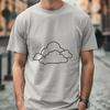 Puffy Cloud Icon in Vector Format A white, puffy cloud icon in vector format, suitable for digital design projects.
