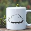 Vector Cloud Icon in Modern Design A stylized cloud icon in vector format.