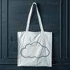 Cloud Vector Icon Design A stylized illustration of a fluffy white cloud against a blue sky.