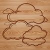 Beautiful Stylized Cloud Design A stylized cloud design suitable for vector graphics and cutting machines.