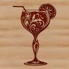 A Beautiful Cocktail in a Glass A digital illustration of a cocktail in a glass, suitable for vector art designs.