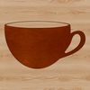 A simple illustration of a cup, ideal for print or digital use.