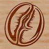 A high-quality illustration of a single coffee bean in vector format, suitable for various design applications.