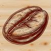 Free Vector Coffee Graphic A high-quality, editable vector graphic representation of a single coffee bean.
