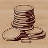 Colorful Coin Stacks Vector illustration of a collection of stacked coins in various denominations.