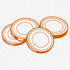 Virtual Coin Collection SVG A set of virtual coins in various sizes and shapes for digital design.