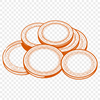 Beautiful Money Icons A collection of various coins in a graphic format, suitable for digital use.