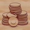 Free Vector Coins Design Download A collection of coins in various shapes and sizes, designed as vector graphics for digital use.