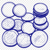Beautiful Coin Illustration Illustration of various coins in a stacked format, suitable for use as clip art or vector design.