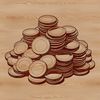 Beautiful Coin Stack Illustration Vector illustration of a stack of coins with various denominations and designs.