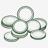 Free Clip Art Money Symbols A set of digital coins in various denominations and designs, suitable for vector art projects.