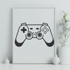 Scalable Vector Graphics Gamepad Design An illustration of a video game controller, created using scalable vector graphics (SVG) format.