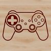 Electronic Gaming Controller Design An electronic gaming device featuring directional pads and face buttons.