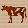 Beautiful Animal SVG Images A stylized illustration of a cow in vector format.