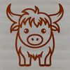 High-Quality Vector Image of a Cow A high-resolution vector illustration of a cow in a farm setting.