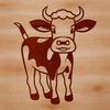 Cutting Machine Friendly Cow Vector A vector illustration of a cow, suitable for digital design and cutting machines.