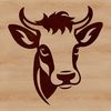 Farm Fresh SVG Graphic An SVG graphic design of a single cow, suitable for various applications.
