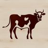 A detailed illustration of a farm animal, a cow, suitable for vector art designs.