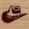 Free Vector Cowboy Hat Design A classic cowboy hat with a wide brim and high crown.