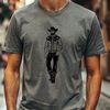 Western Style Vector Art A hand-drawn vector illustration of a cowboy with a hat and boots.