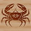 Crustacean Vector Graphic Design A realistic illustration of a crustacean animal with hard shell and multiple legs.