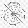 Free Downloadable Spider Web Clipart A delicate spider web designed as a vector graphic, suitable for various digital applications.