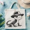 A beautiful salamander illustration for vector art. A digital illustration of a salamander animal with a detailed design, suitable for vector art projects.