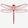 Vibrant Mid-Fly Dragonfly Illustration A colorful illustration of a dragonfly in mid-flight, suitable for vector graphics.