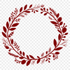 Beautiful Circular Arrangement Clip Art A floral design featuring a symmetrical arrangement of flowers and foliage in a circular shape.
