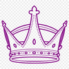 Royal Emblem Design A graphic representation of a royal crown, suitable for cutting or printing.