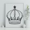 Vector Crown Design for Digital Art A simple, scalable crown design suitable for vector art projects.