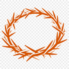 Iconic Christian Symbol A graphic representation of the Crown of Thorns worn by Jesus Christ in Christian tradition.