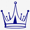 SVG Crown Clip Art Template A digital illustration of a crown, suitable for vector graphics and cutting machine projects.