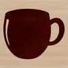 An open-source clip art design of a standard-sized drinking vessel made entirely from line art.