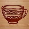 A simple cup design with clean lines and a minimalist shape.